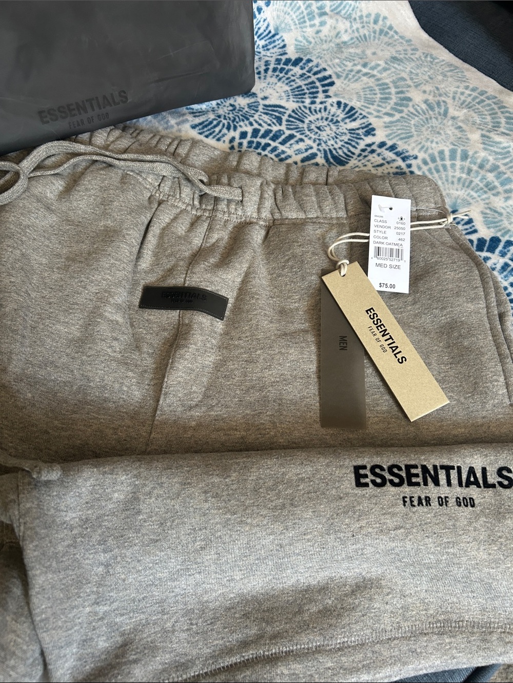 ESSENTIALS Fear of God Grey Sweat-shorts brand new with tags